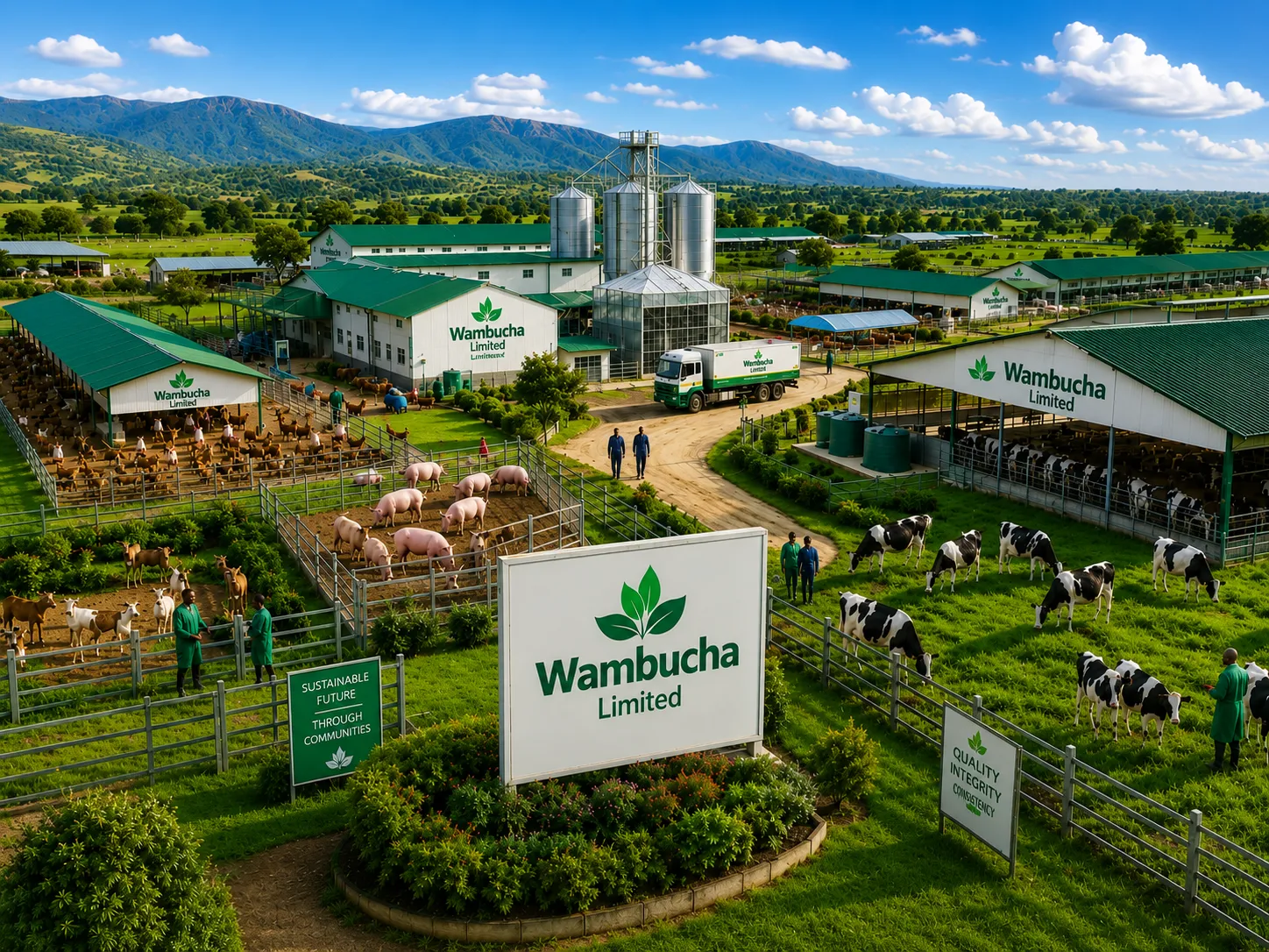 Integrated livestock farming at Wambucha